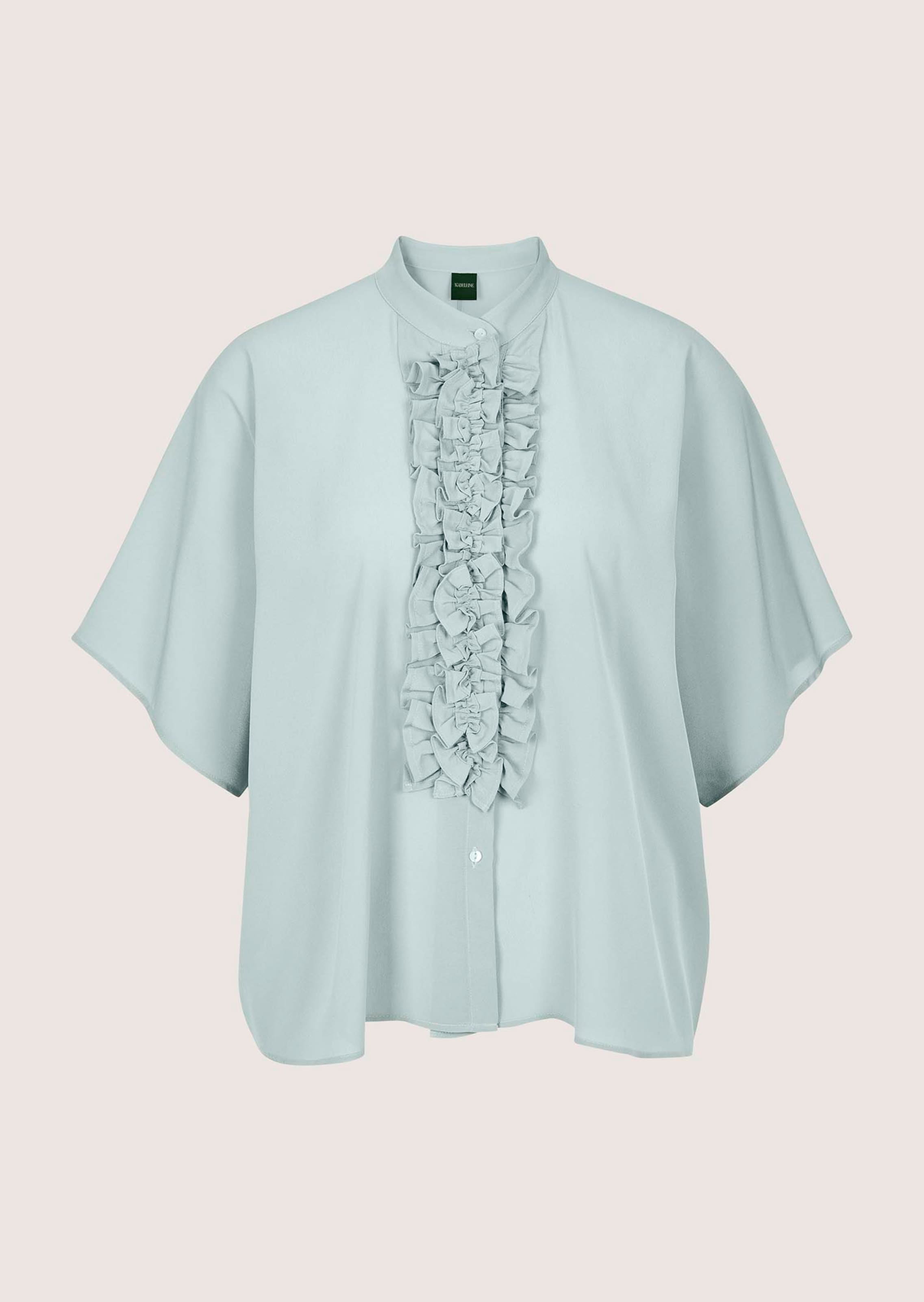 Blouse met ruches in kimono-stijl