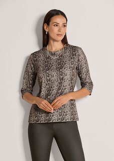 Gemustertes Shirt mit 3/4-Arm thumbnail 1
