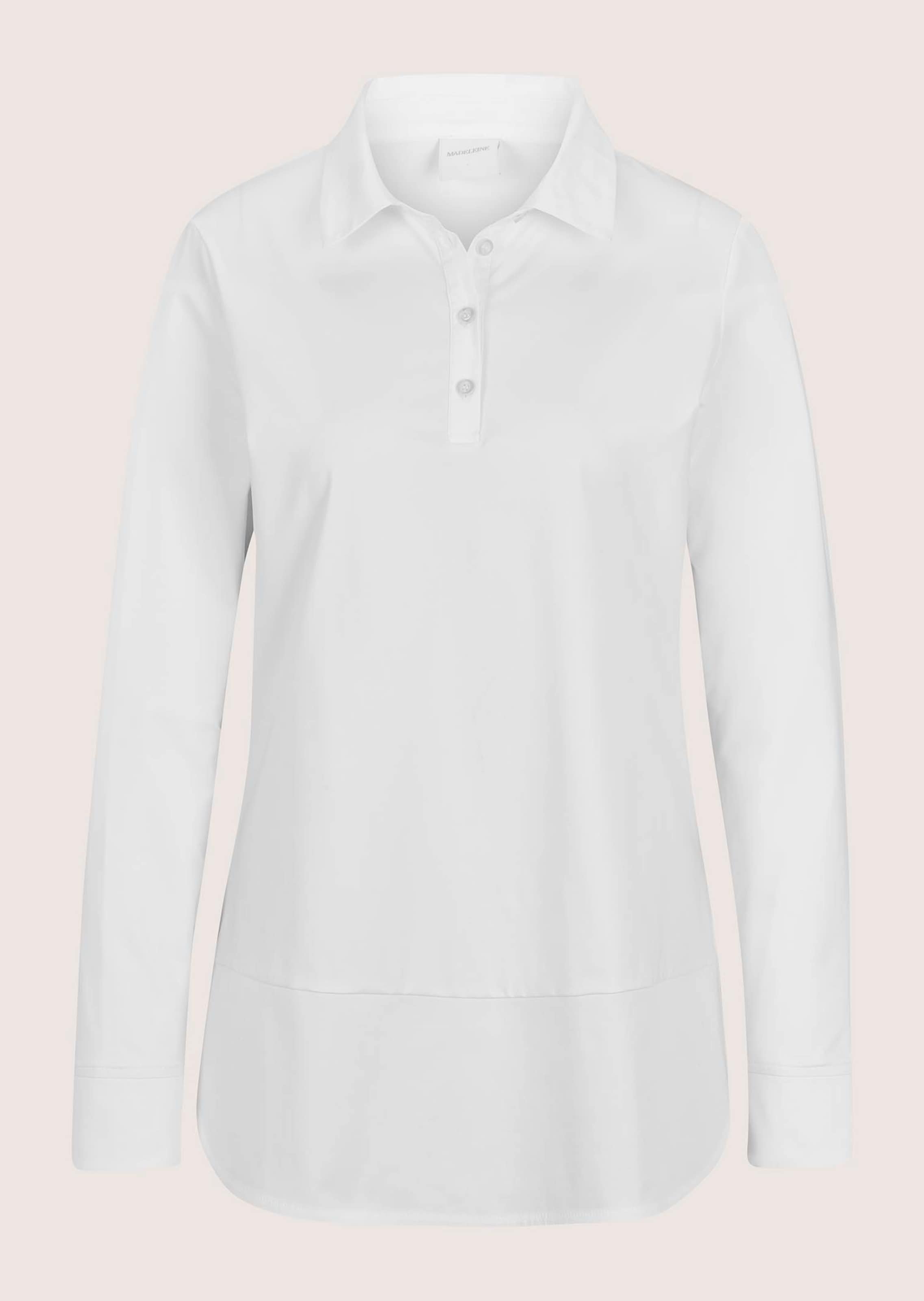Sportive Bluse im Materialmix