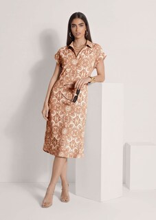 Robe-chemise en viscose imprimée thumbnail 5