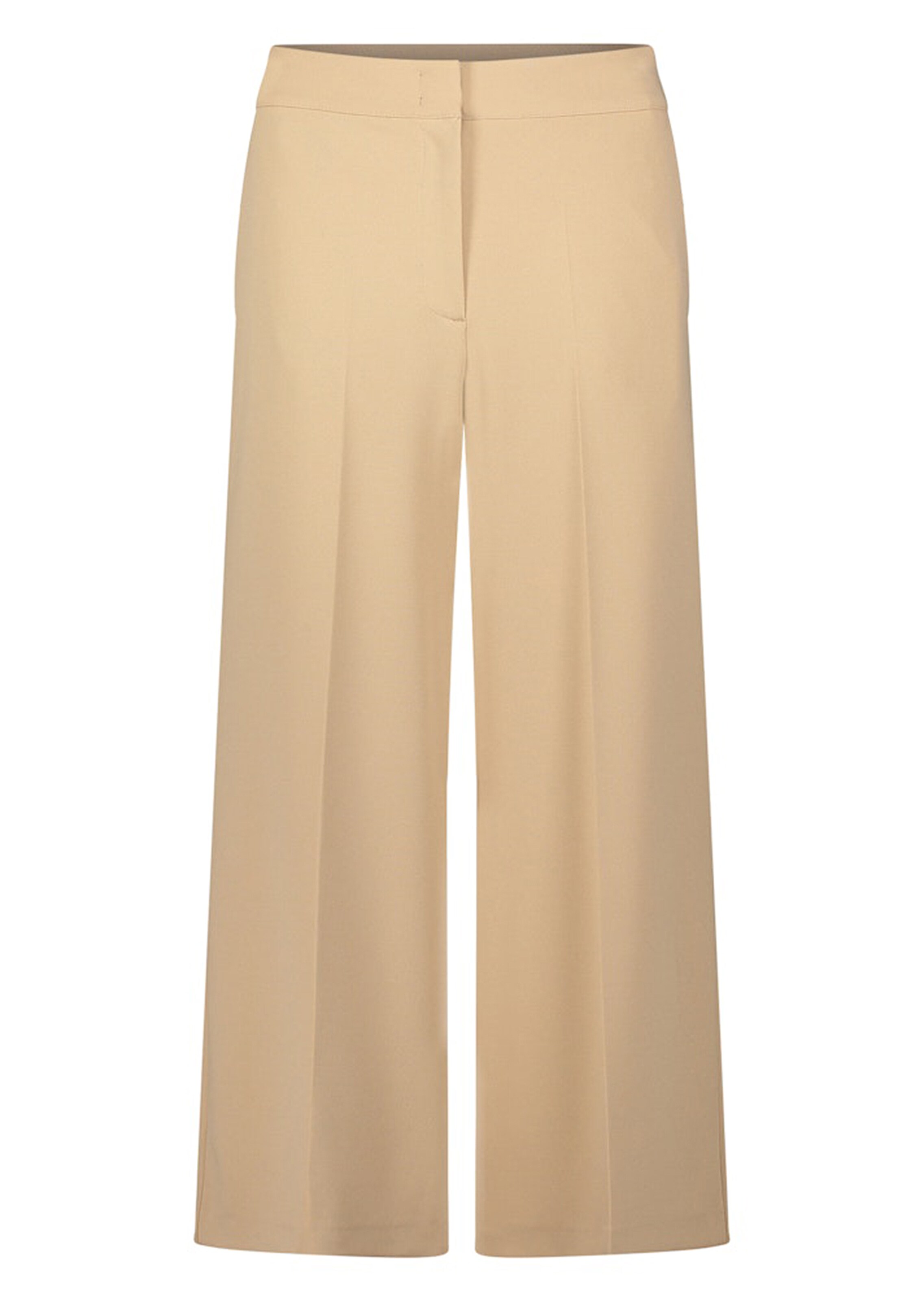 Culotte van softstretch met gestreken vouwen