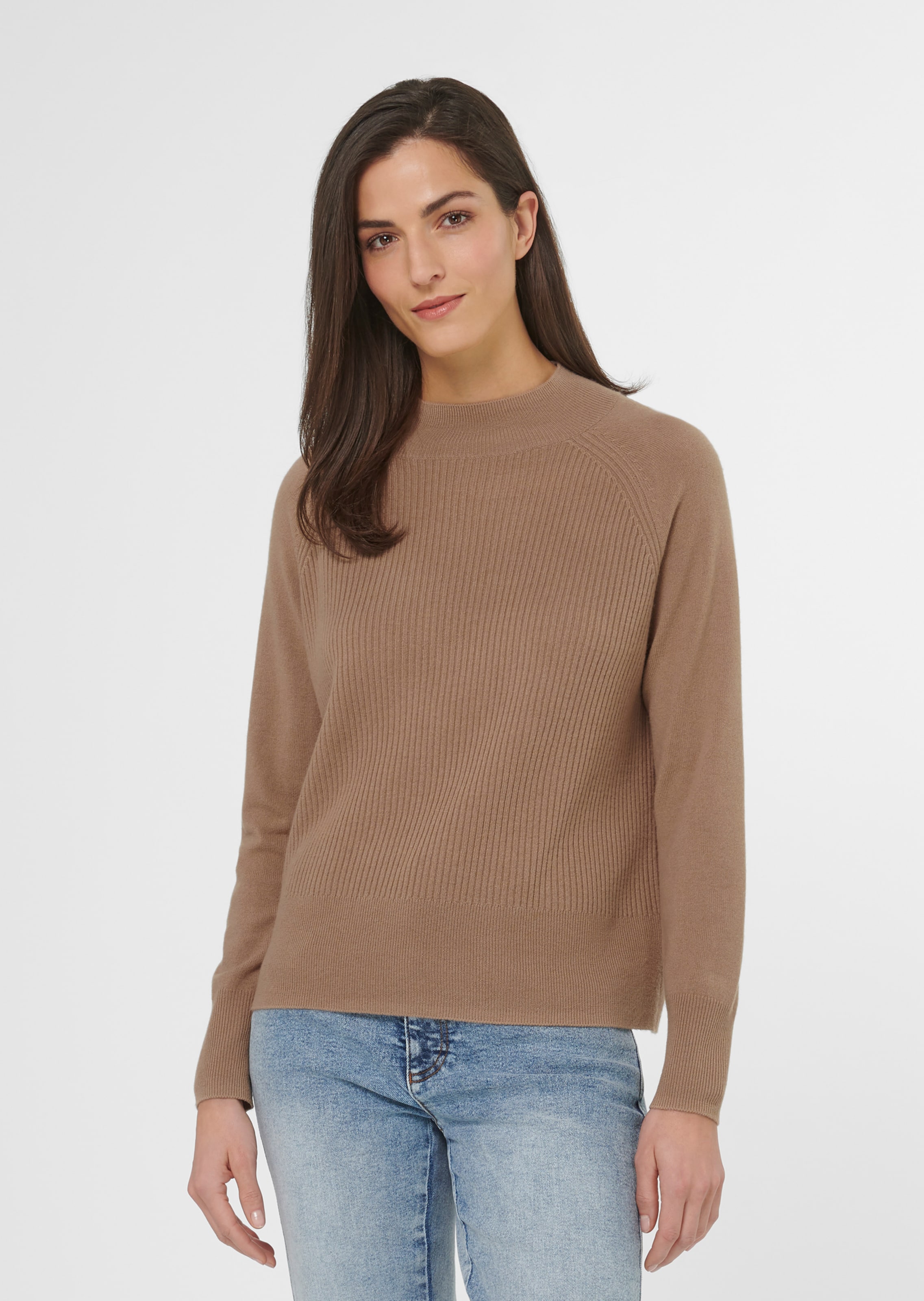 Stehkragen-Pullover in Oversize-Form