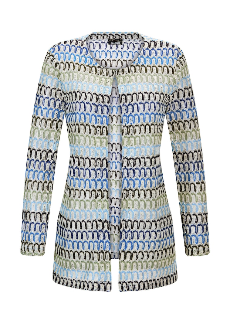 Longjacke in Spitzenoptik