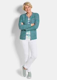 Strickjacke mit verdecktem Reissverschluss thumbnail 2