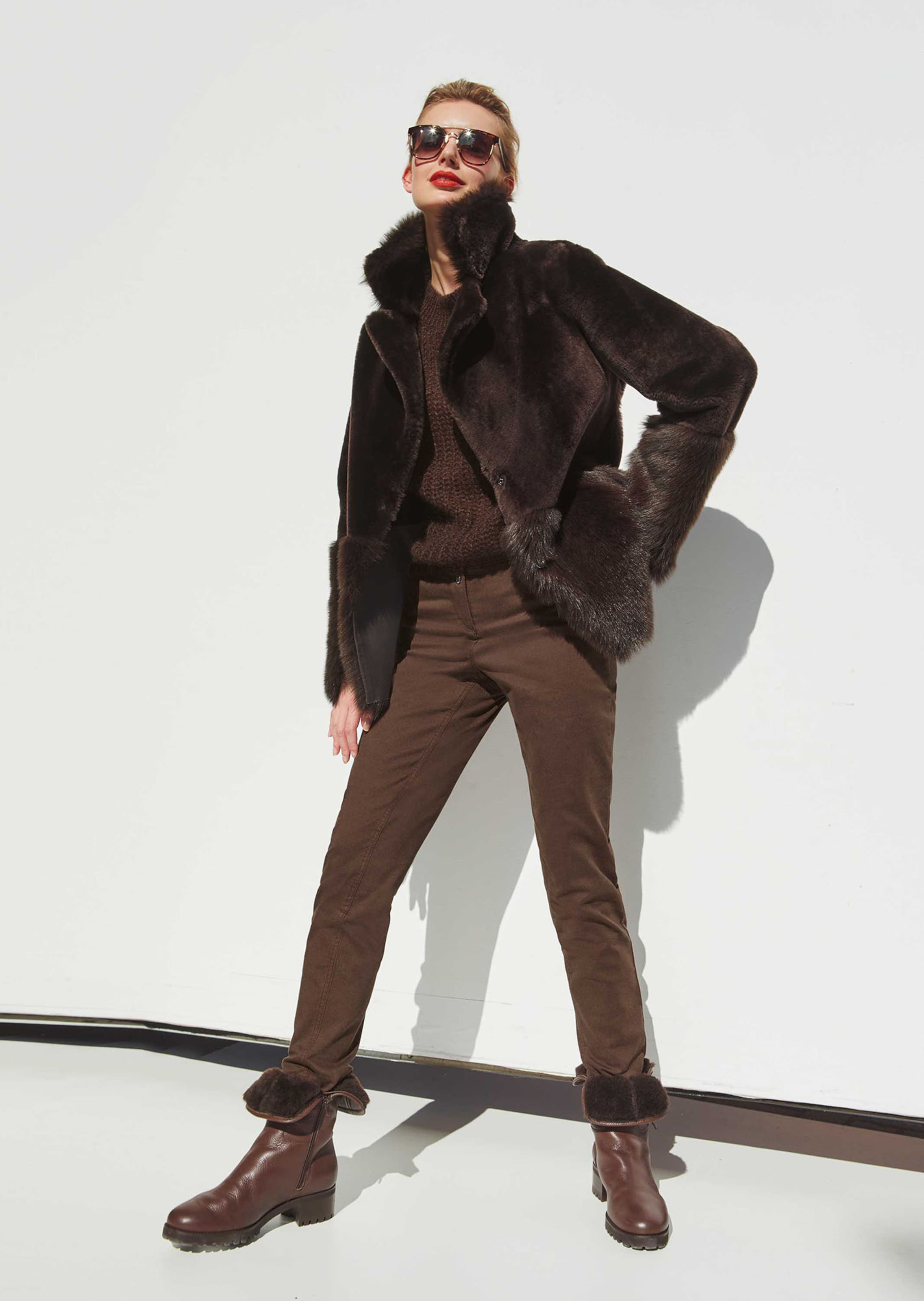 Wende-Lammfelljacke