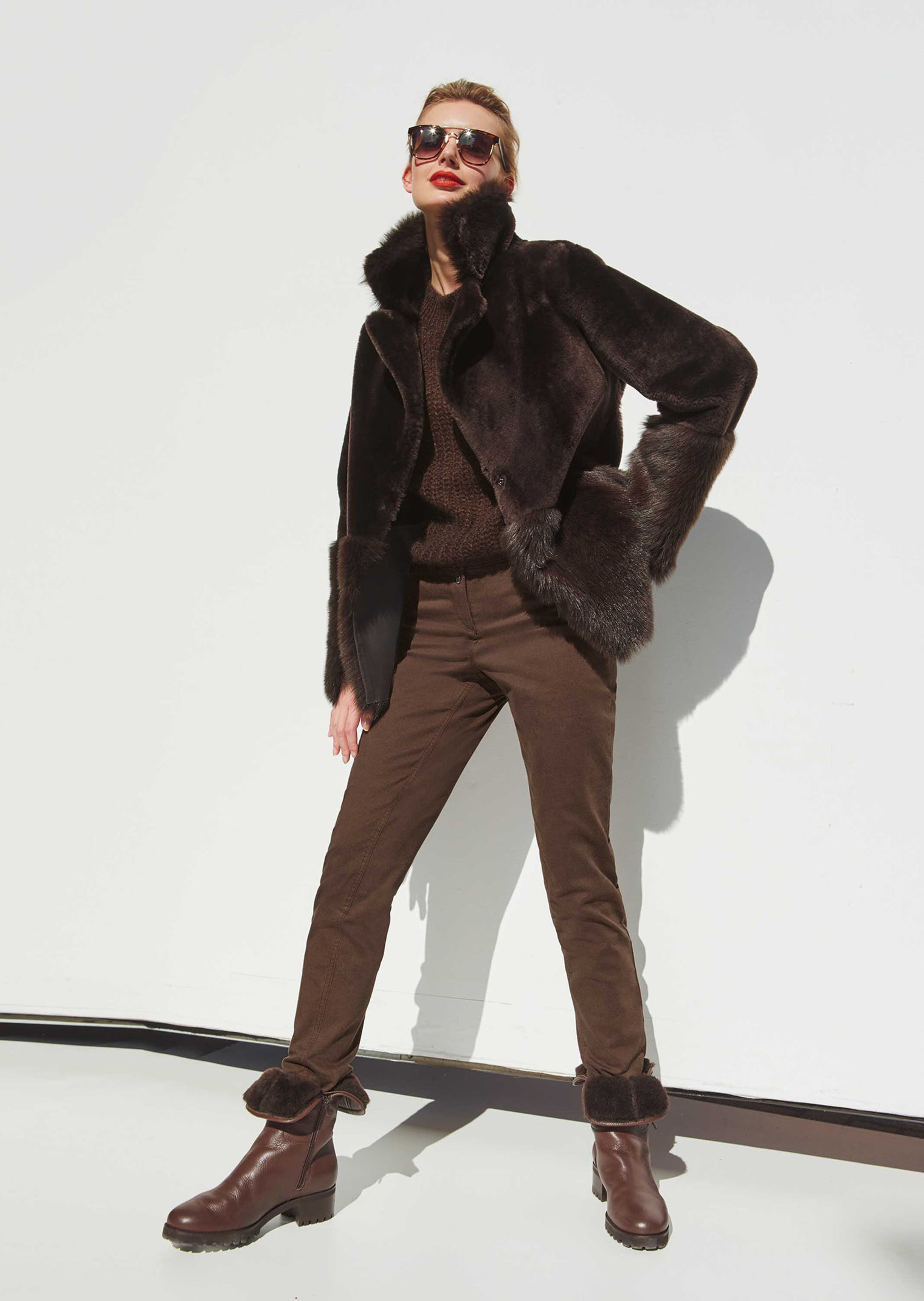 Wende-Lammfelljacke