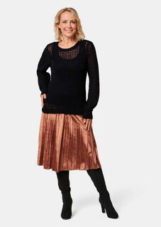 Elegante pullover in netlook met pailletten thumbnail 2