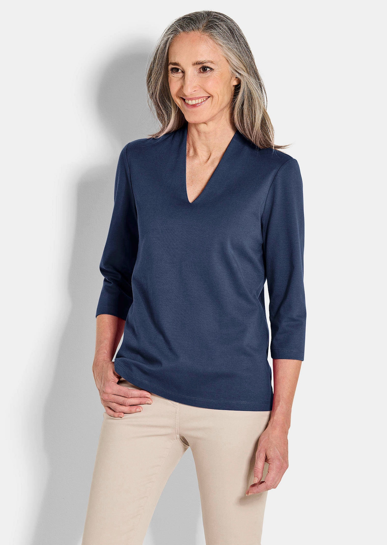 T-shirt basique en jersey interlock