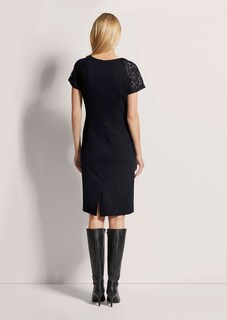 Jersey-Kleid mit Spitze thumbnail 4