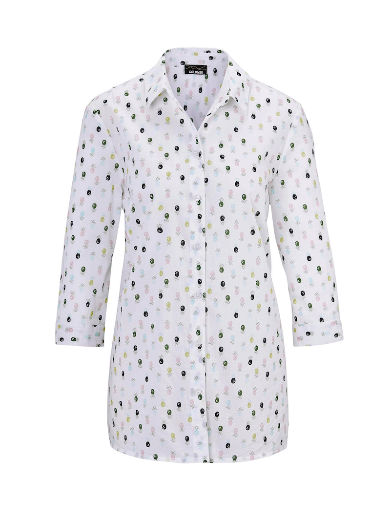 Bluse mit Hemdkragen