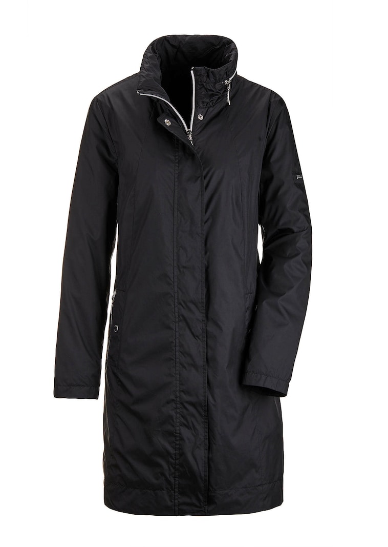 Super leichte Longjacke mit versteckter Kapuze
