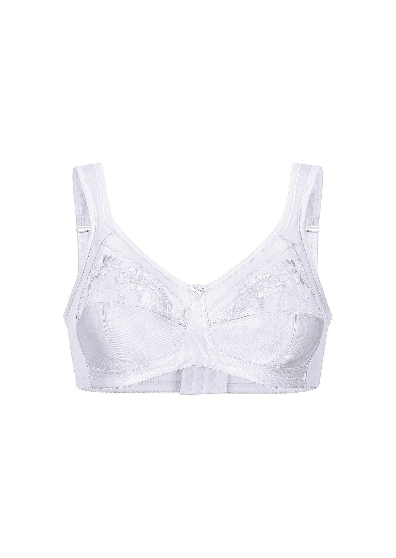 Soutien-gorge sans armatures avec broderie de fleurs