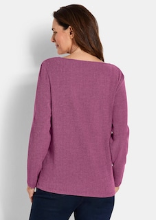 T-shirt en jersey élégant, façon crêpe thumbnail 3