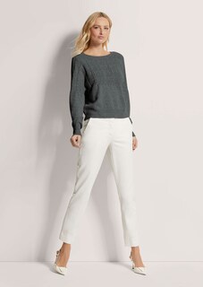 Rundhals-Pullover mit Zopfmuster thumbnail 3
