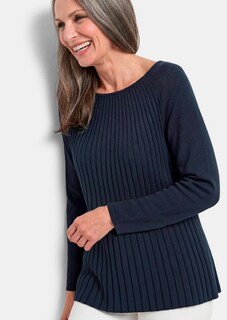 Strickpullover mit Baumwolle in A-Linie thumbnail 4