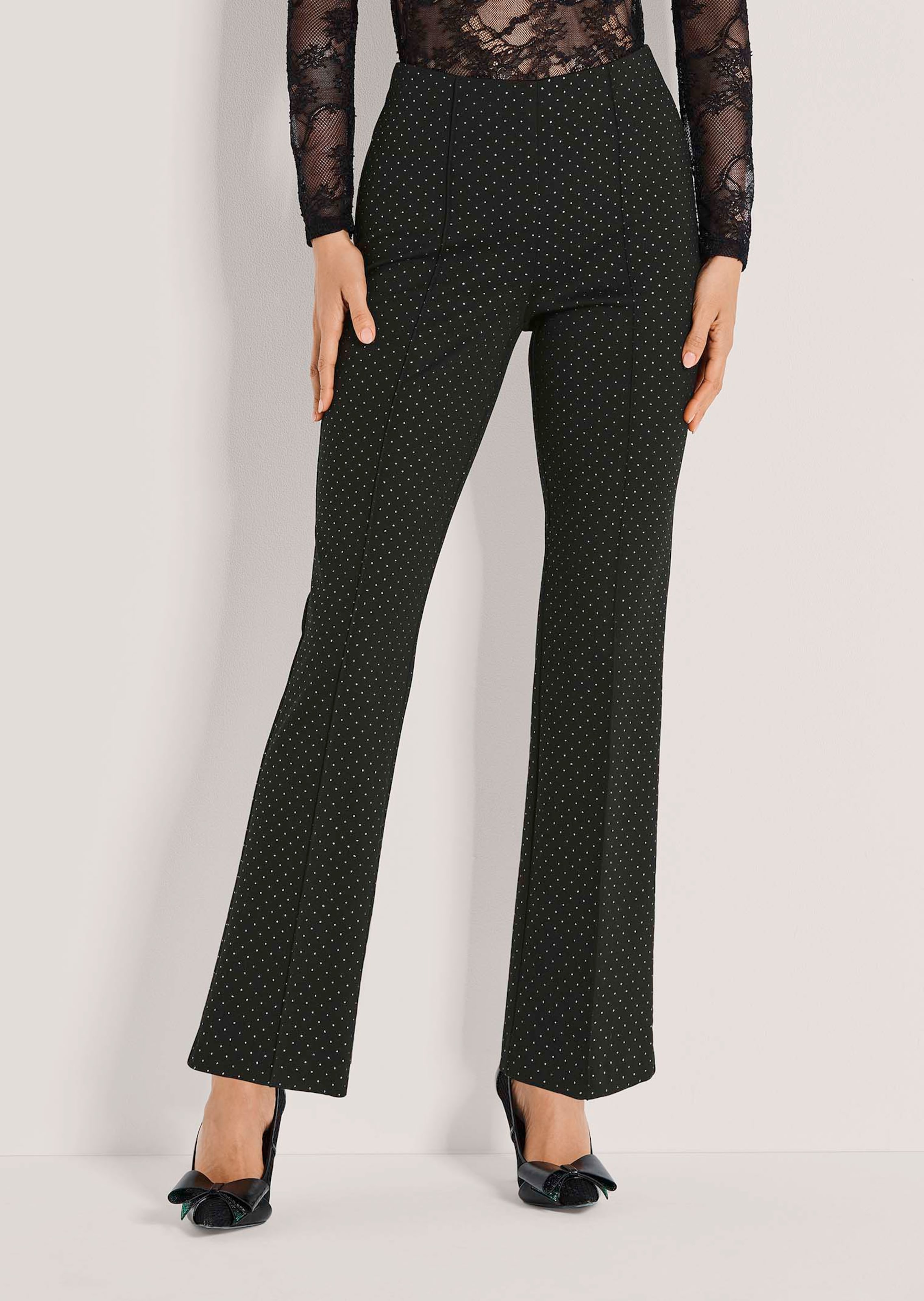 Jersey-Hose mit feinem Glanz