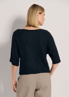 Rundhals-Pullover mit kurzen Ärmeln thumbnail 4