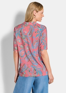 Chemisier à motif cachemire en pure viscose thumbnail 3