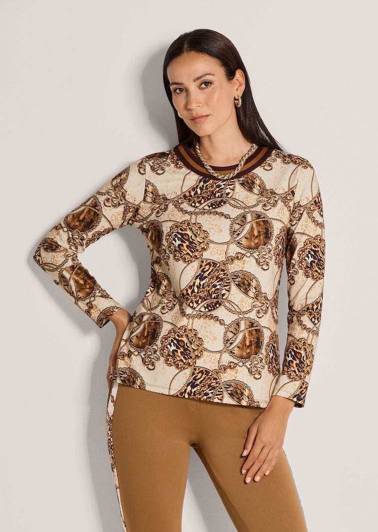 T-shirt à manches longues avec motif imprimé