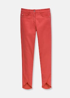 Schlanke Jeans mit Fransensaum thumbnail 7