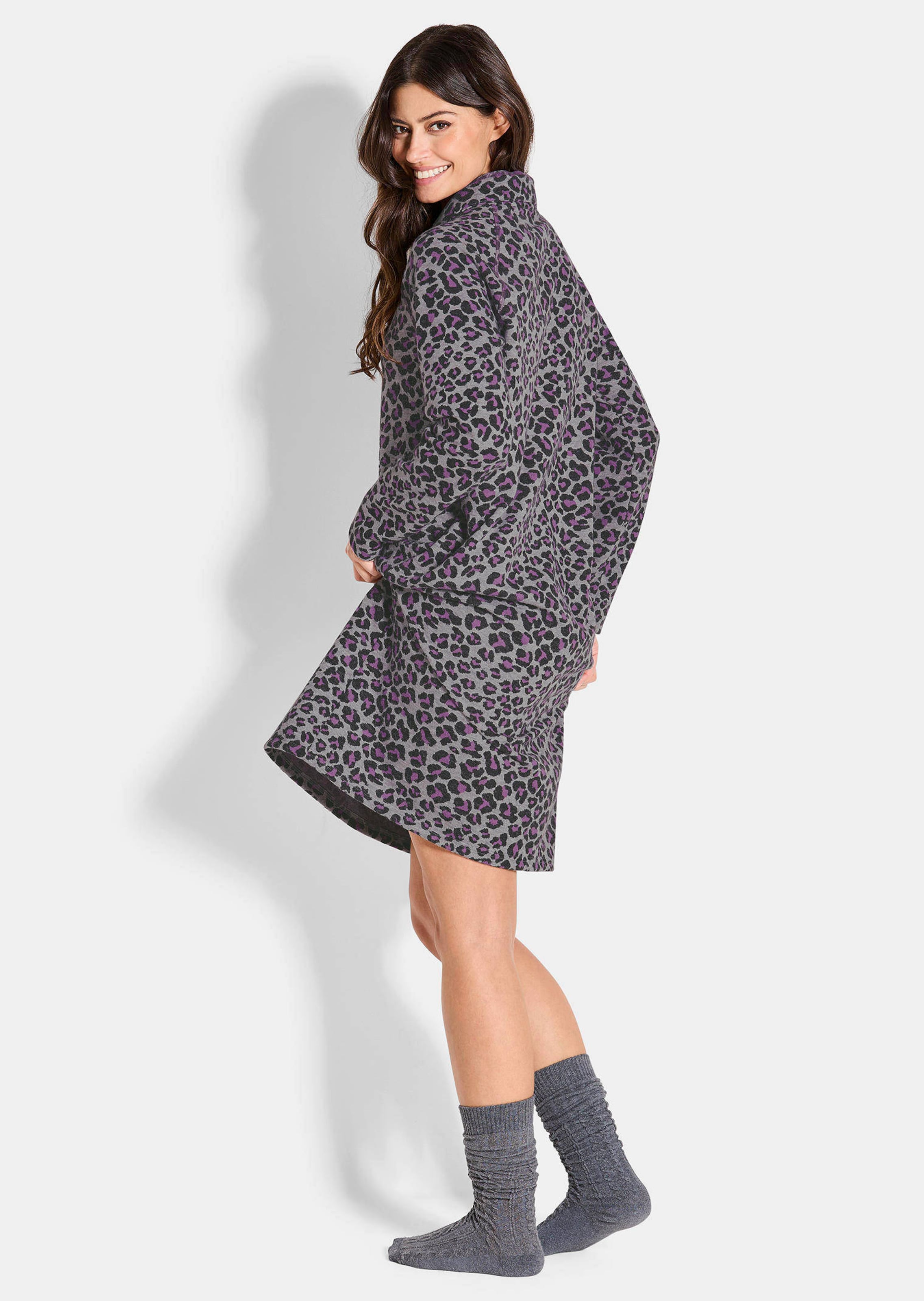 Sweatjurk met animal-print thumbnail 3