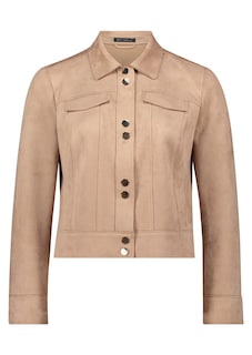 Veste courte en similicuir aspect suédé thumbnail 6