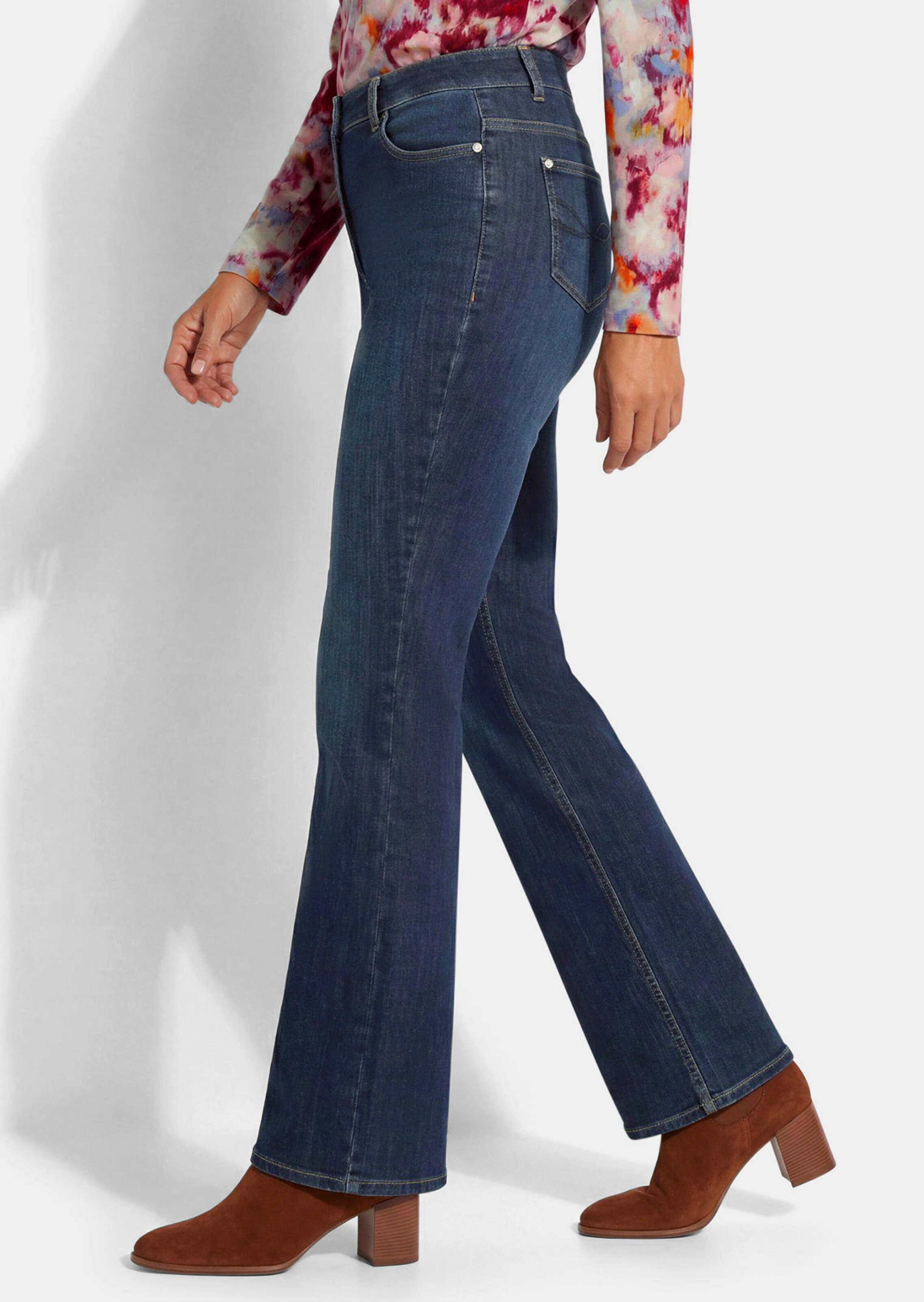 Jeans CARLA met wijd uitlopende pijpen thumbnail 4