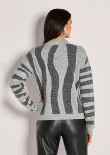 Jacquard-Pullover mit Stehkragen thumbnail 4