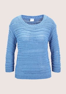 Rundhals-Pullover mit 3/4-Ärmeln thumbnail 7