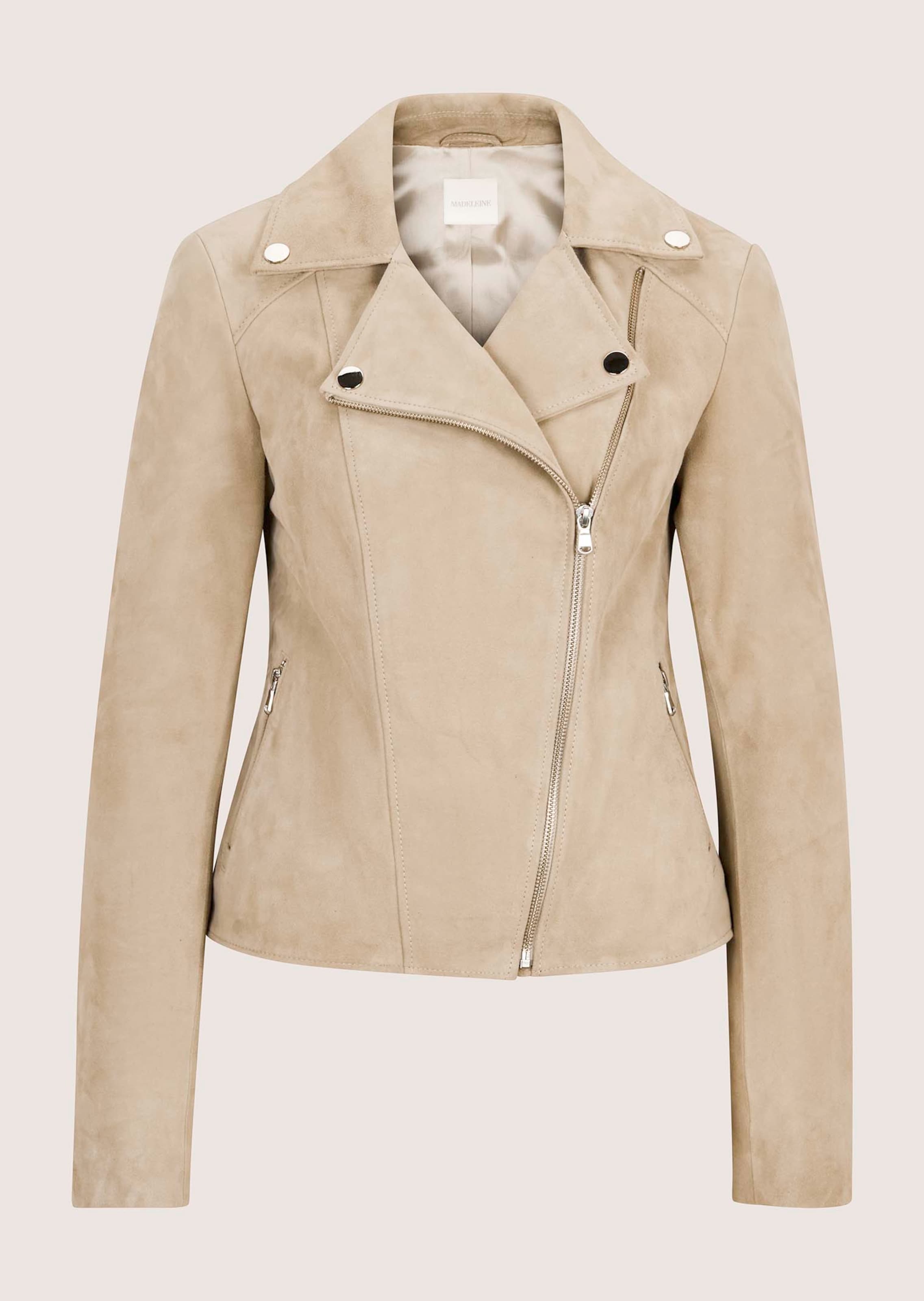 Bikerjacke aus Ziegenveloursleder