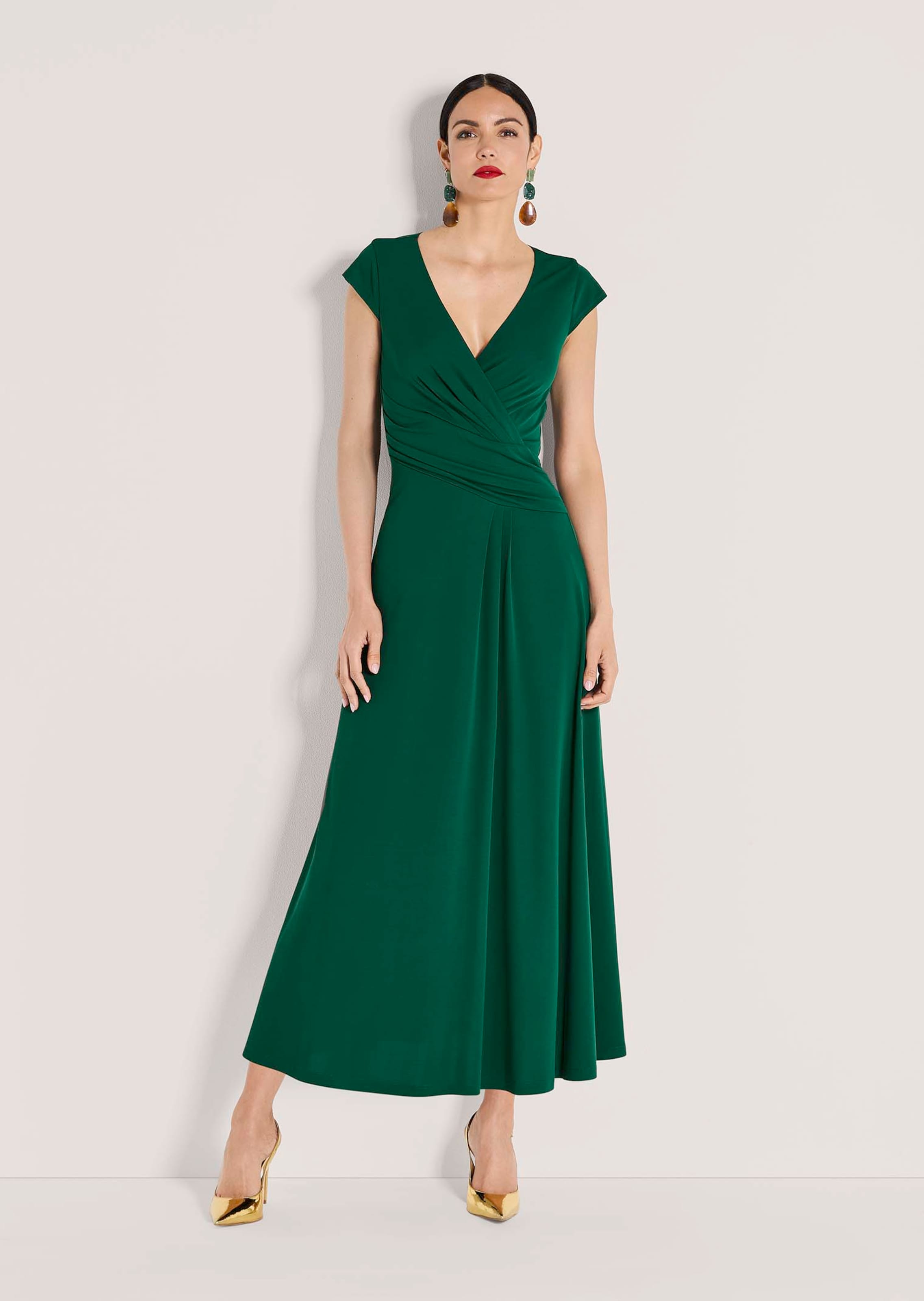 Midikleid in Wickeloptik