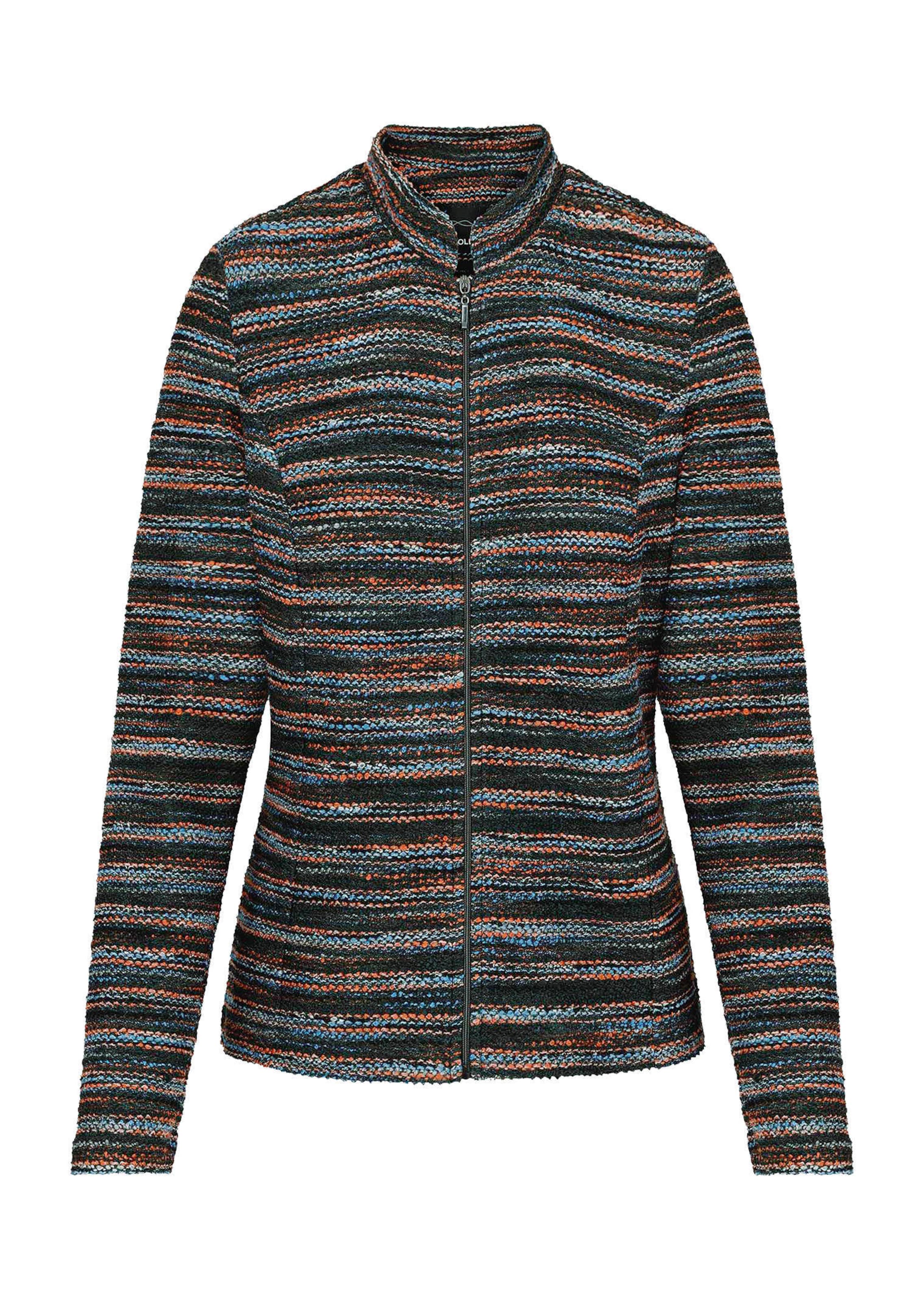 Jas van jersey in bouclélook