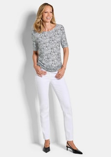 T-shirt en jersey avec imprimé floral thumbnail 2