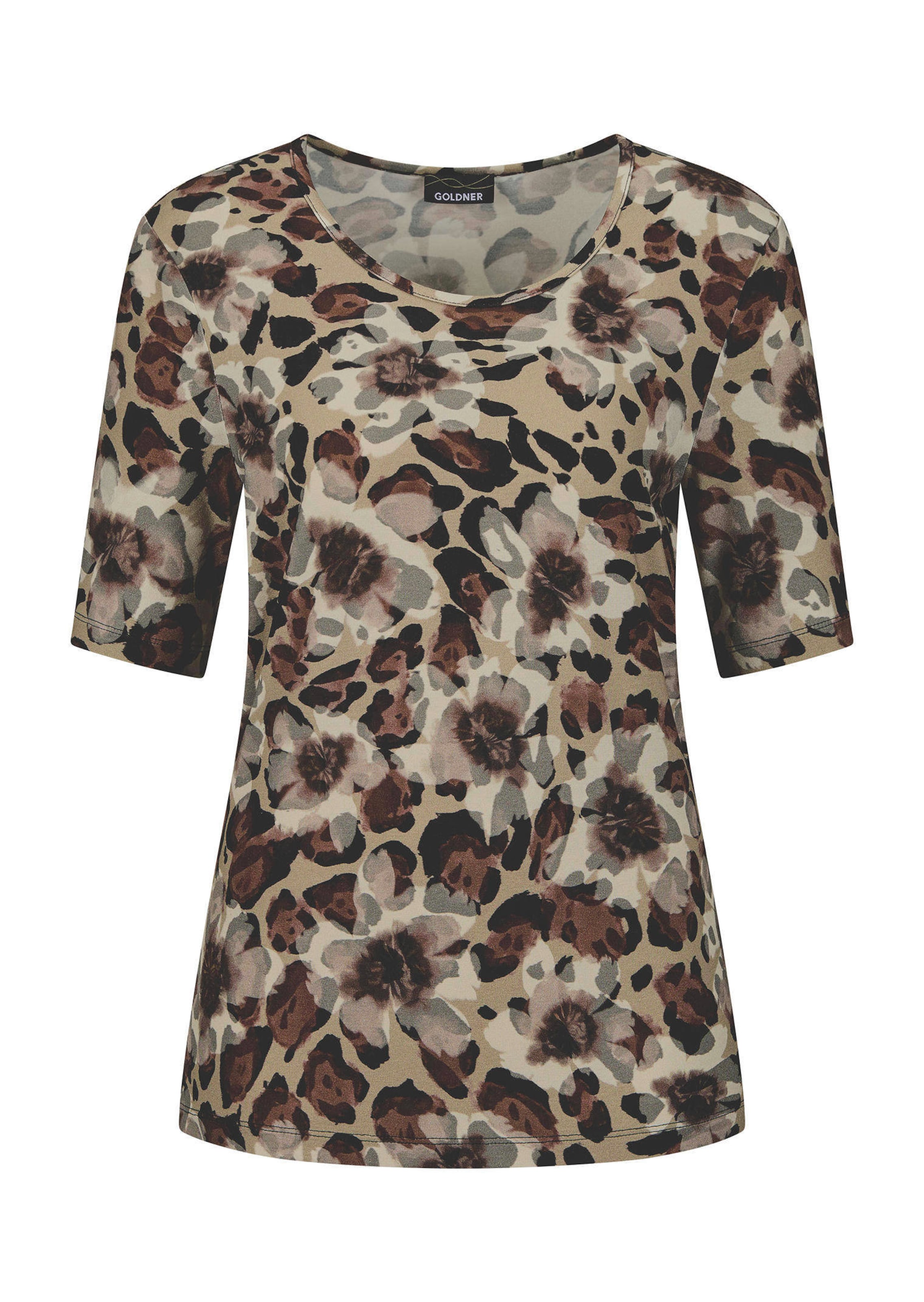 Shirt mit Blumen und Leomuster