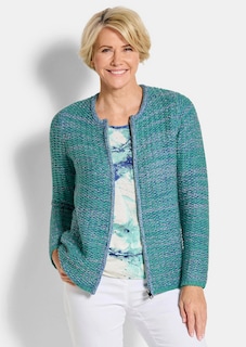 Strickjacke mit verdecktem Reissverschluss thumbnail 1
