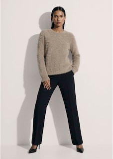 Flauschiger Pullover mit Kaschmir thumbnail 3