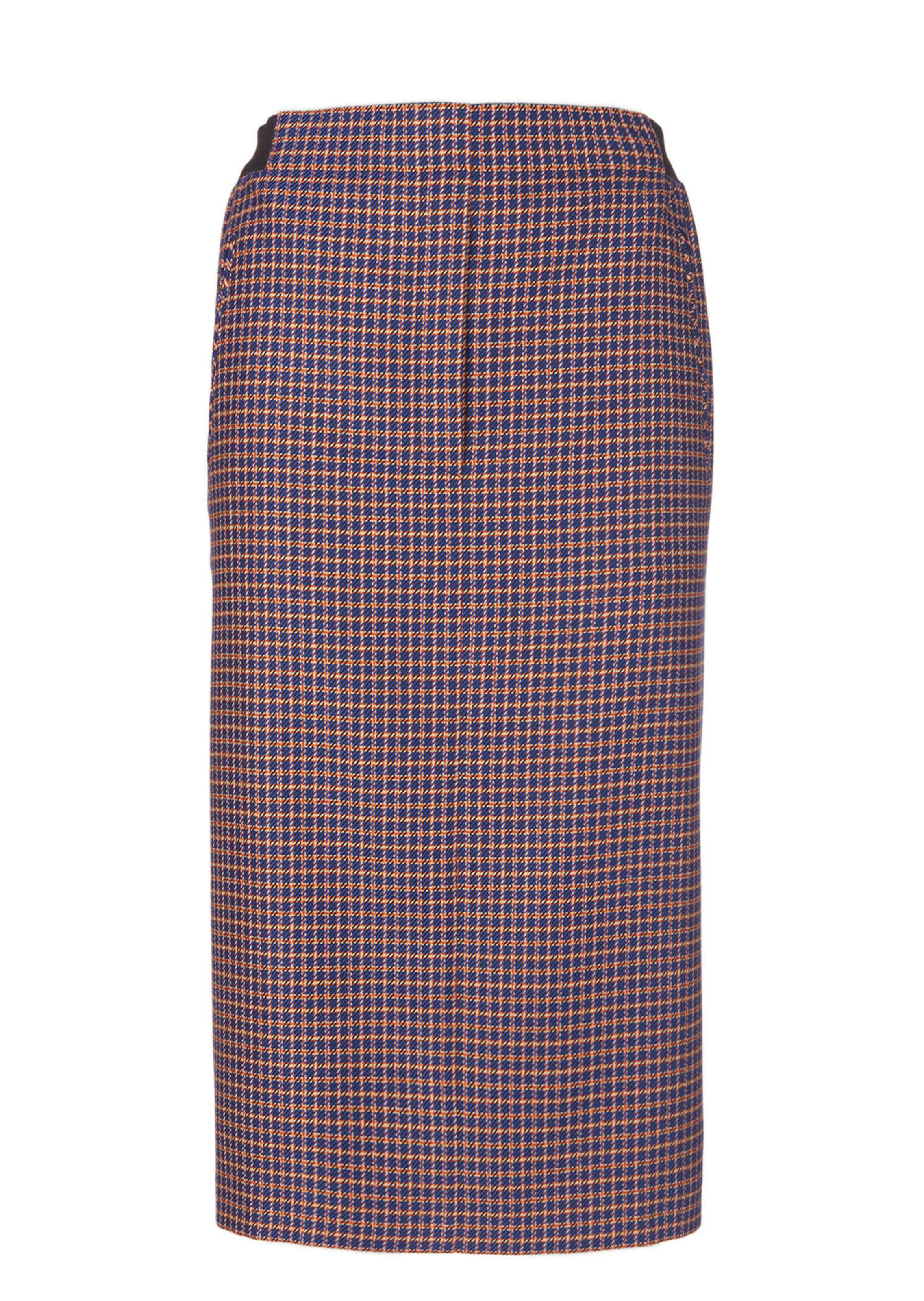 Geruite rok met elastische tailleband