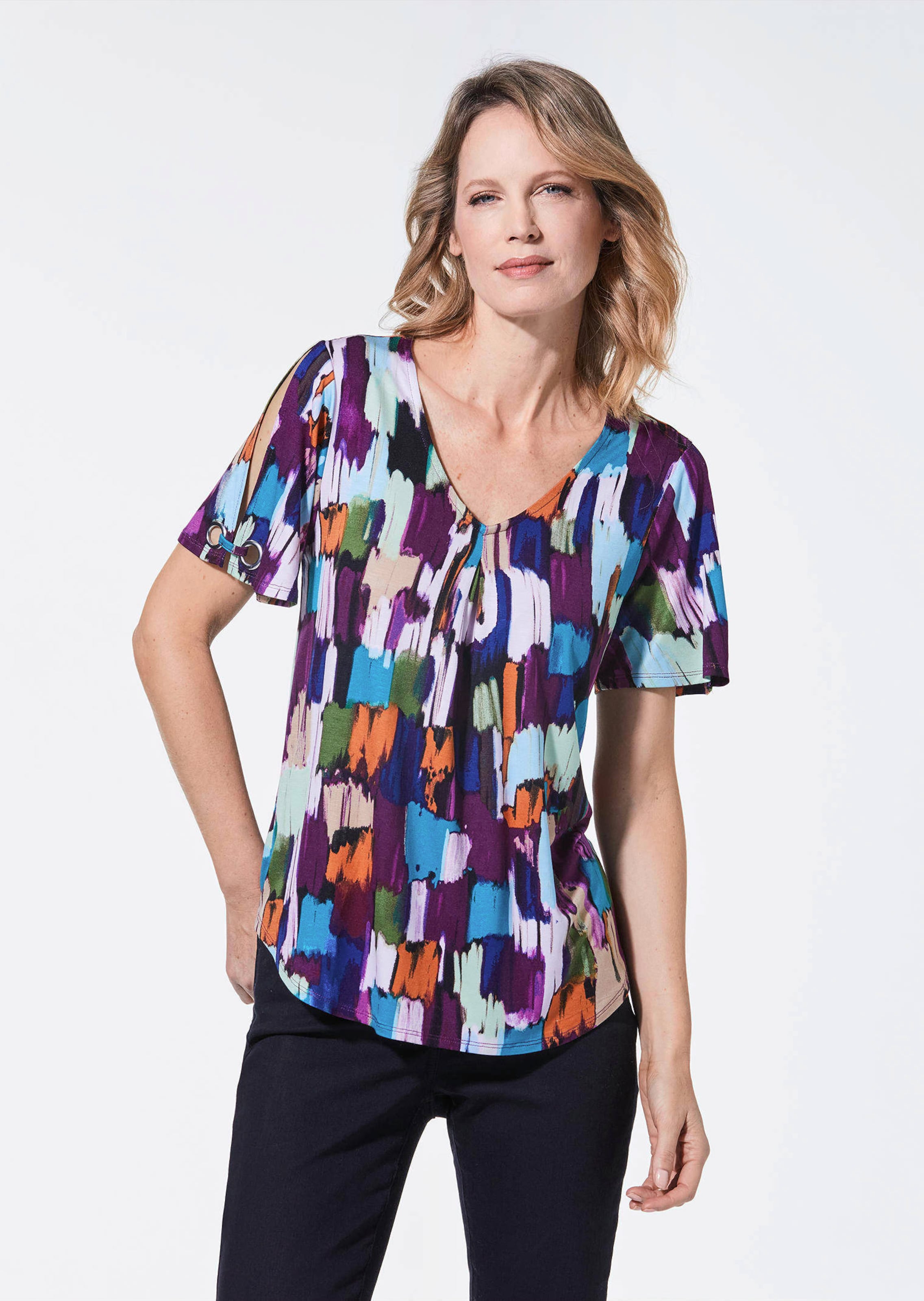 Elegantes Shirt mit Cut-Out am Ärmel