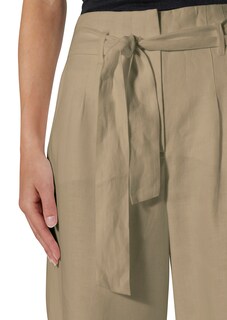 Highwaist-Bermudas aus Leinen thumbnail 6