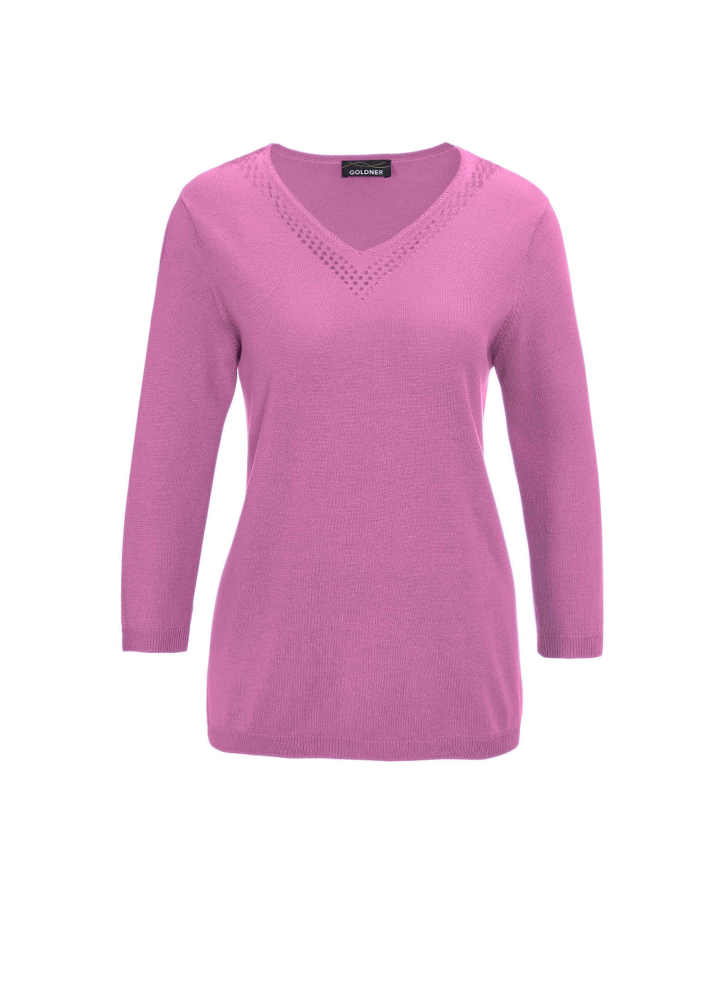 Ongecompliceerde pullover met een V-hals