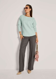 Rundhals-Pullover mit Jacquard-Muster thumbnail 4