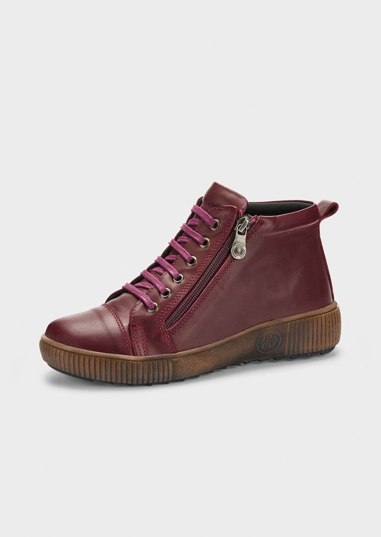 Lederschuhe mit Reissverschluss