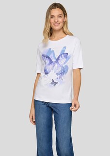 T-shirt avec motif de papillons ornées de pierres scintillantes thumbnail 1