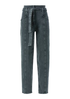 Jeans mit Bindegürtel thumbnail 2