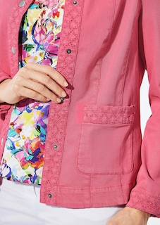 Veste en jean à dentelle ajourée thumbnail 5