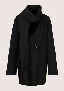 Manteau double face avec écharpe amovible thumbnail 7