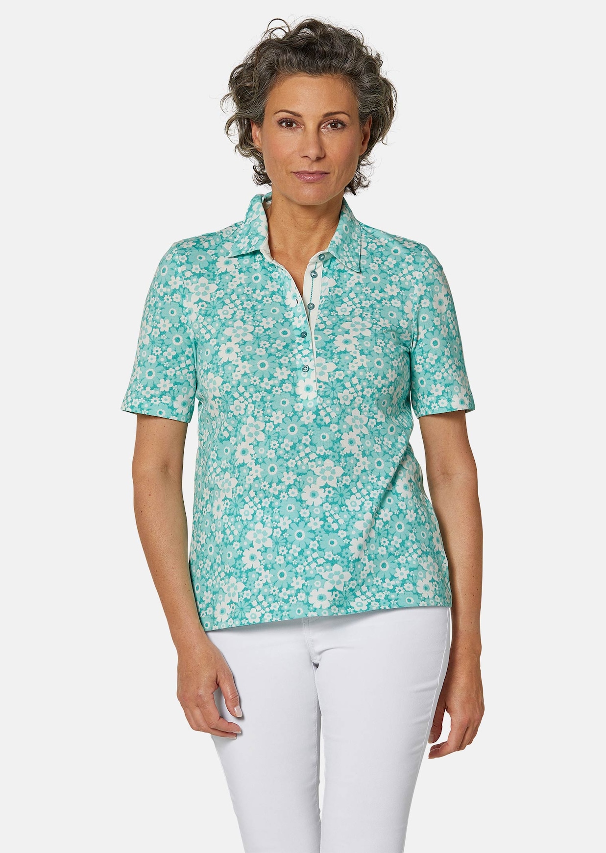 Gedessineerd piqué-poloshirt
