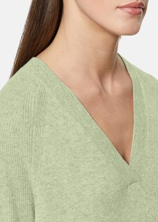 Kaschmir-Pullover mit Rippdetails thumbnail 6