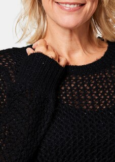 Elegante pullover in netlook met pailletten thumbnail 5