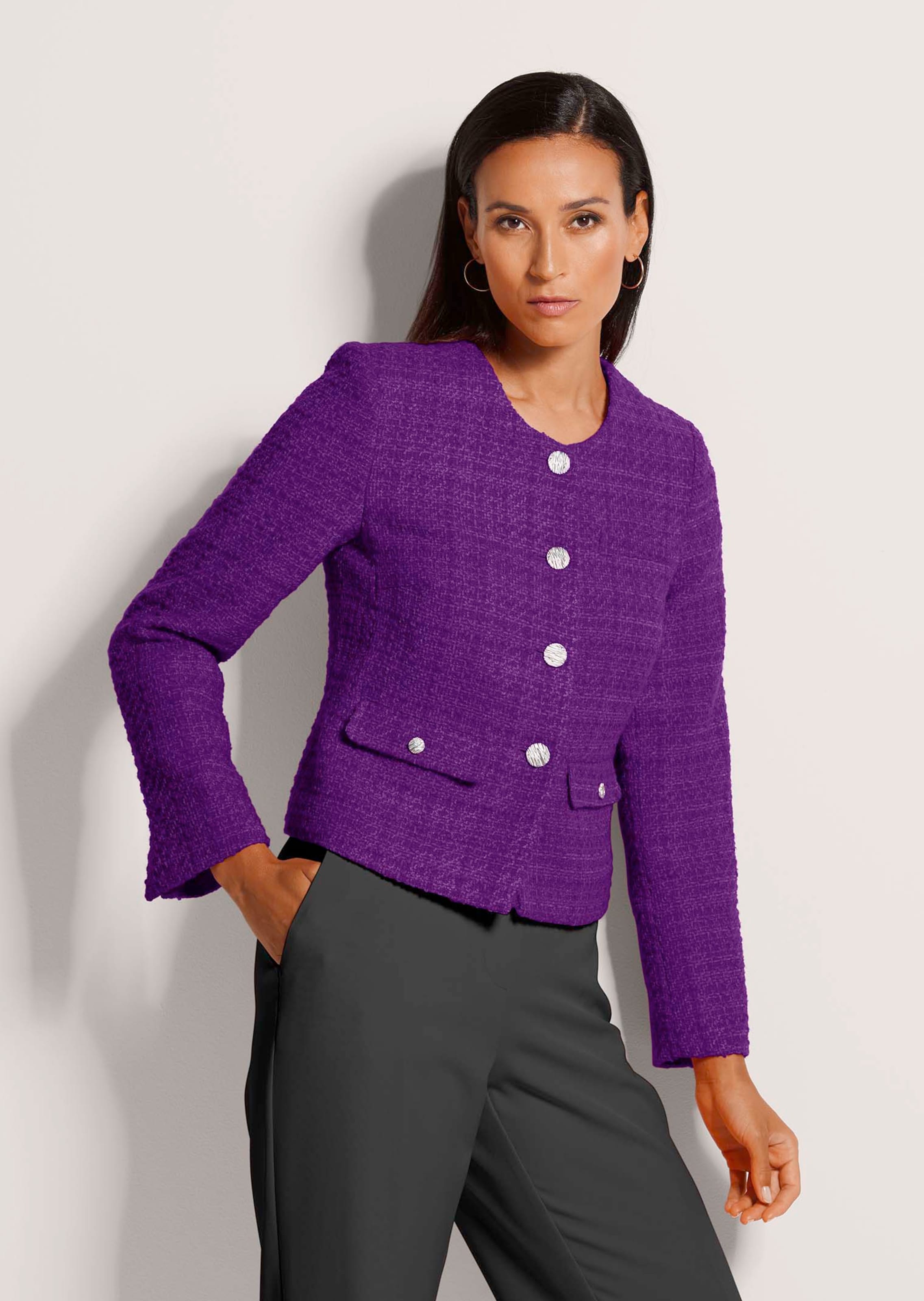 Korte tweed blazer